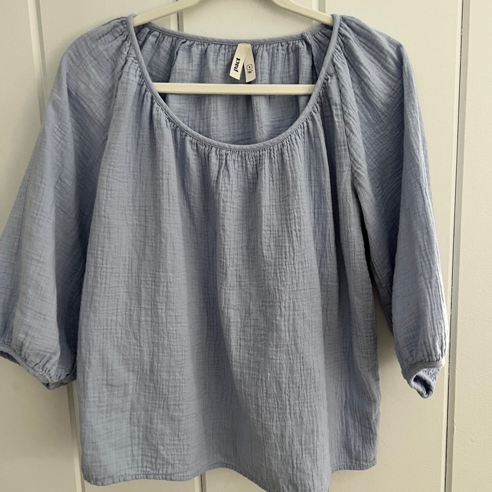 Pact Light Blue Women's Top